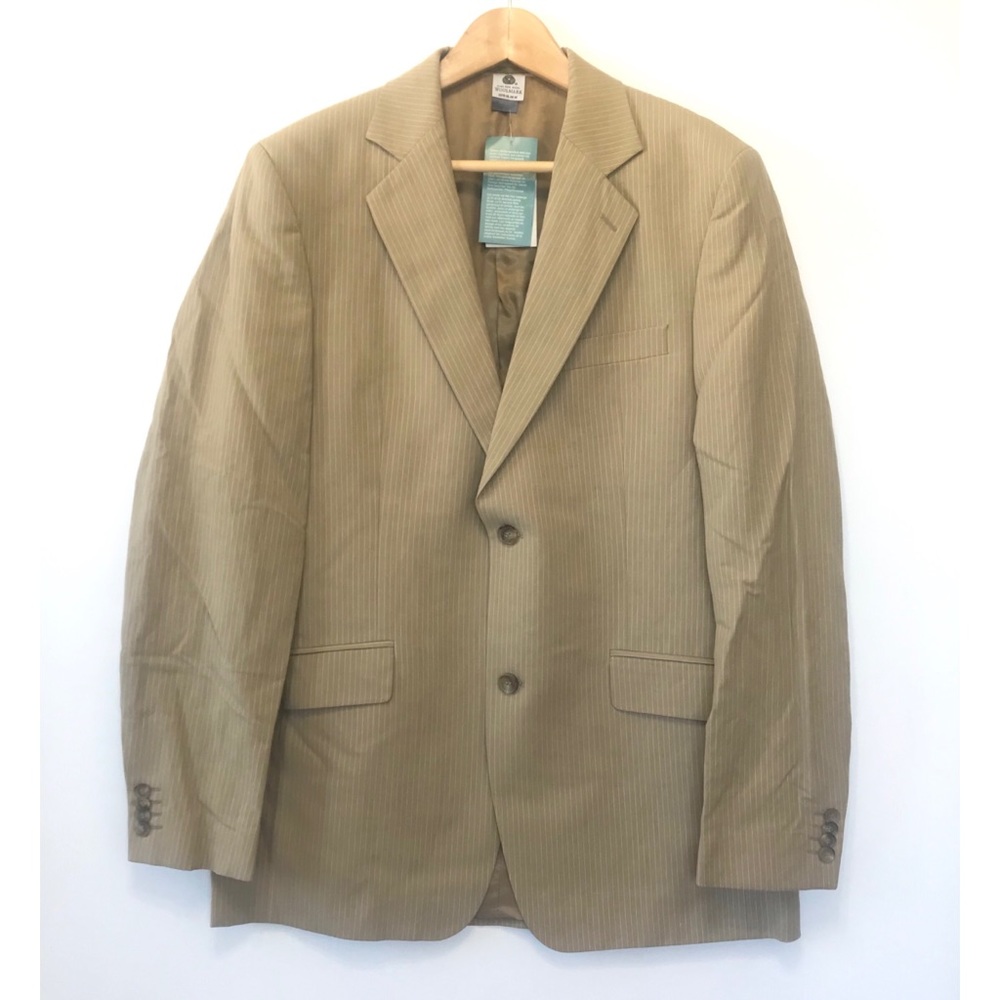 Mexx Woolmark Jacket Suit Blazer Pinstripe Sz 40